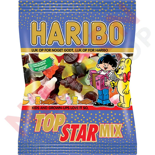 Haribo Dk Top Star Mix Slik & Dagligvarer