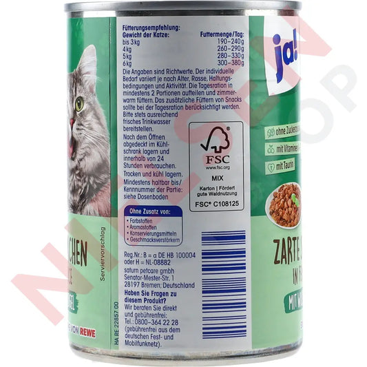 Ja! Wild & Geflügel - Zarte Stückchen In Feiner Sauce Dyrefoder