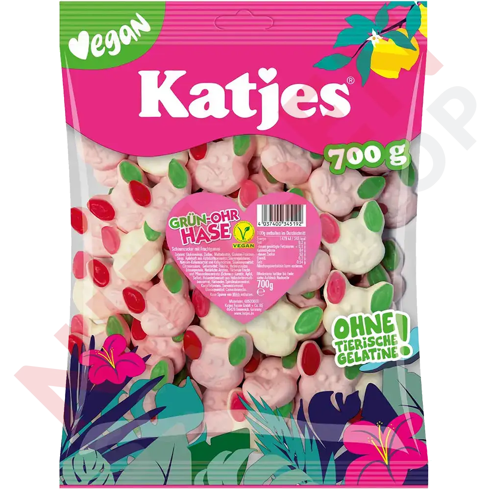 Katjes Grün-Ohr Hase Slik & Dagligvarer