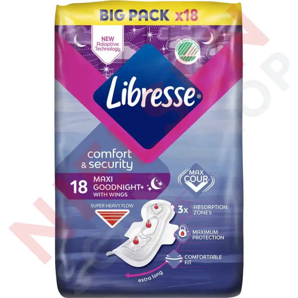 Libresse Maxi Night Wing Bigpack Husholdning & Hygien