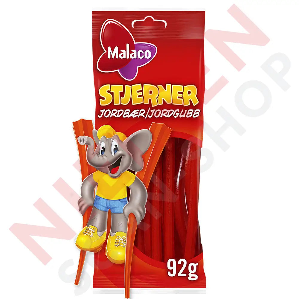 Malaco Stjerner Jordbær Slik & Dagligvarer