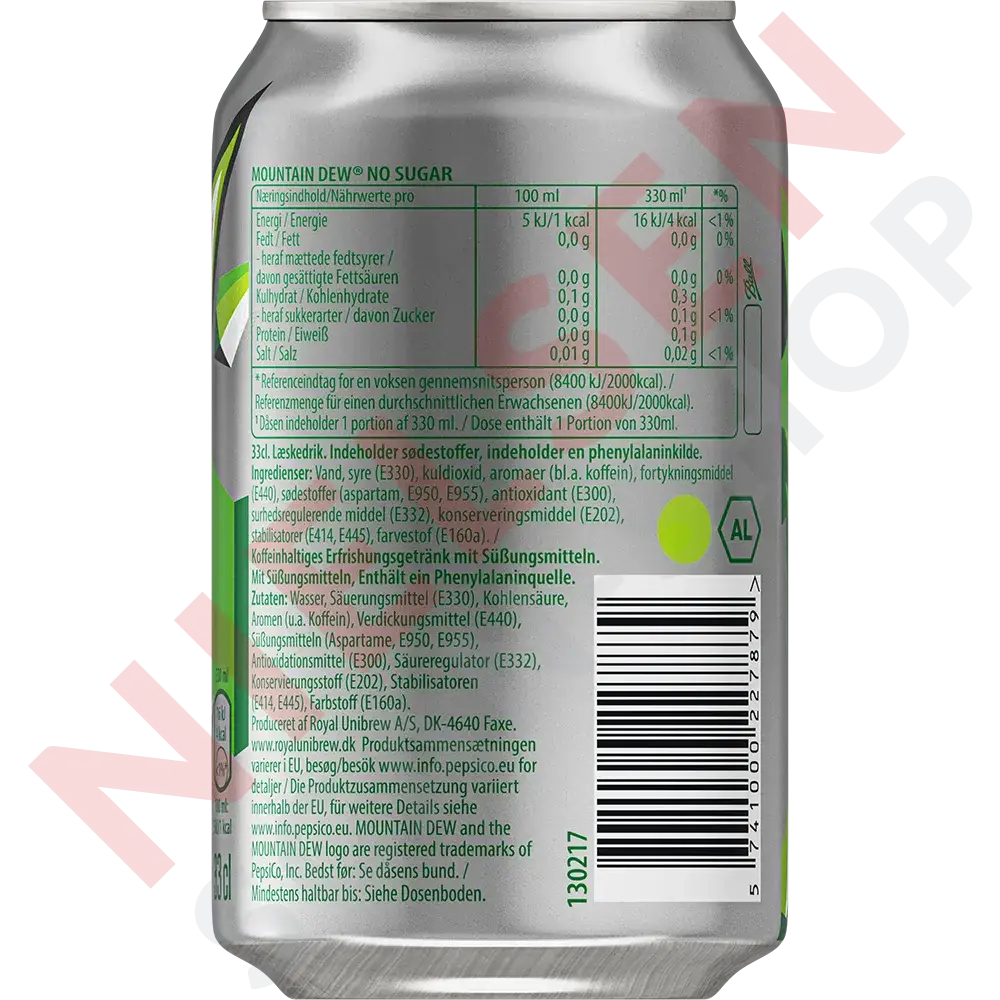 Mountain Dew Zero Sugar Softdrinks & Energydrinks