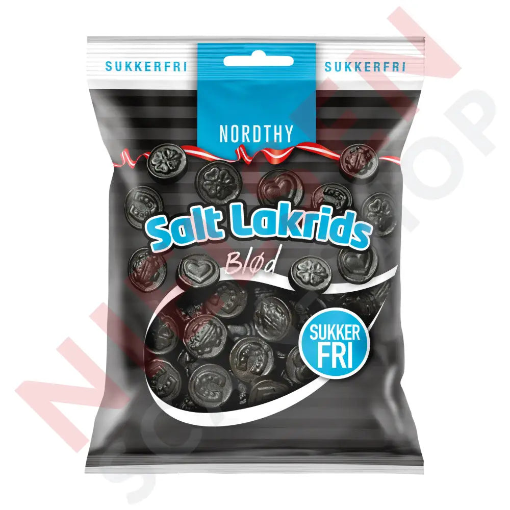 Nordthy Sukkerfri Salt Lakrids Slik & Dagligvarer