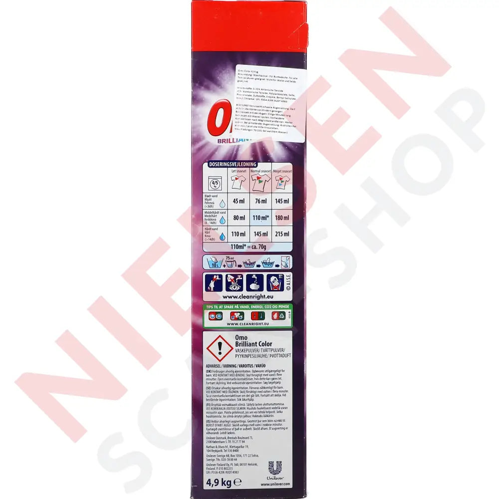 Omo Vaskepulver Color Husholdning & Hygien