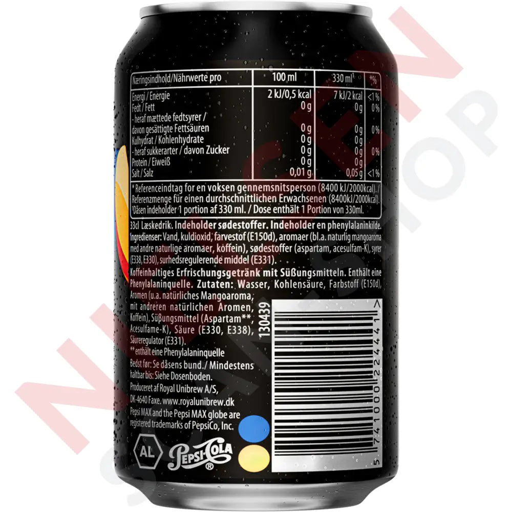 Pepsi Max Mango Softdrinks & Energydrinks
