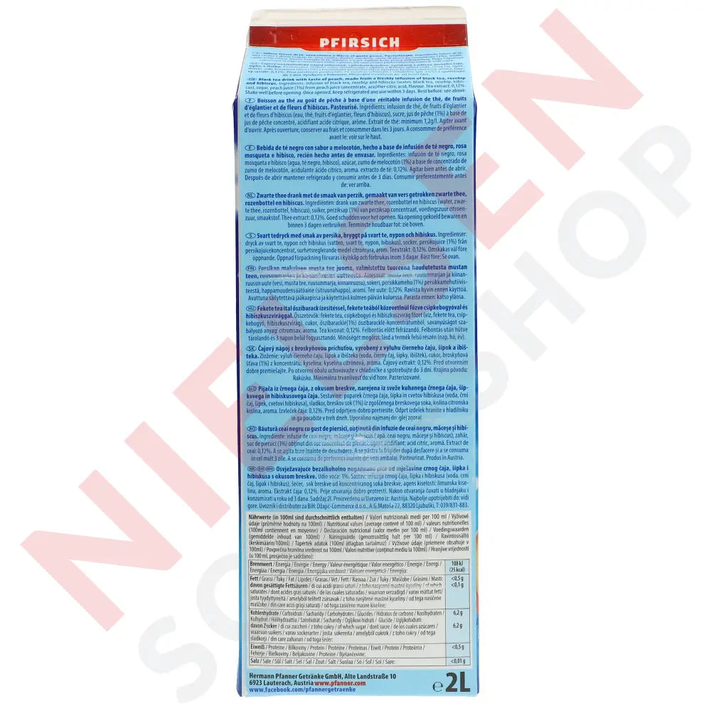 Pfanner Ice Tea Pfirsich Softdrinks & Energydrinks