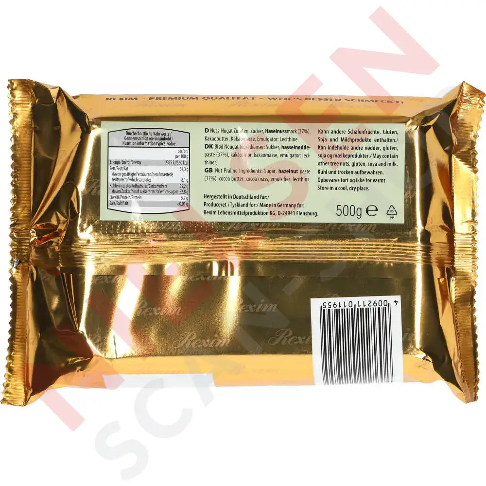 Rexim Blød Nougat Haselnuss 500G Slik & Dagligvarer