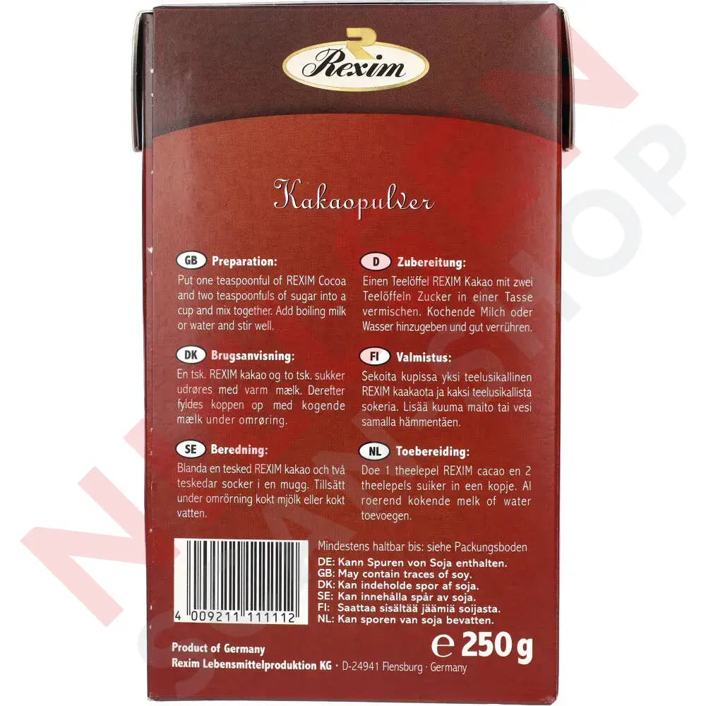 Rexim Holland Kakao 250G Slik & Dagligvarer