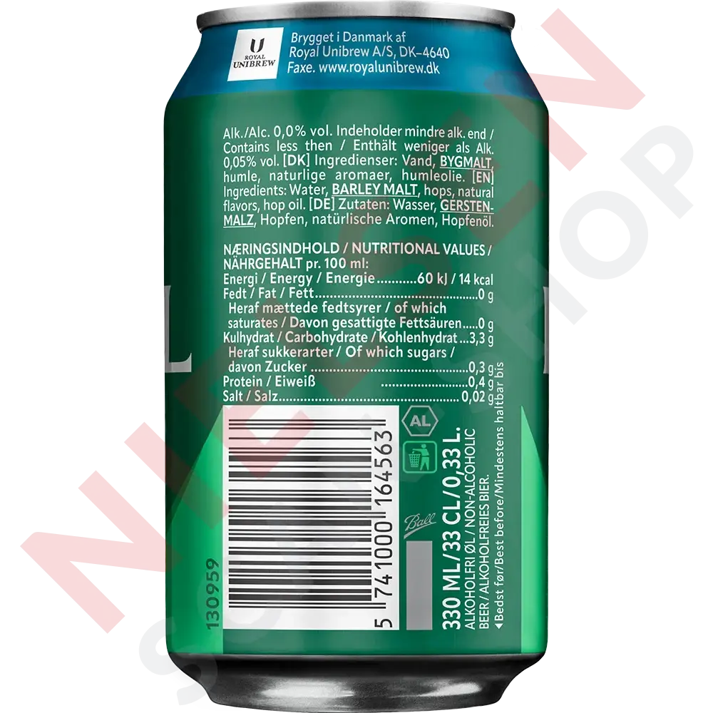 Royal Pilsner 0 % Alkoholfri Øl & Cider