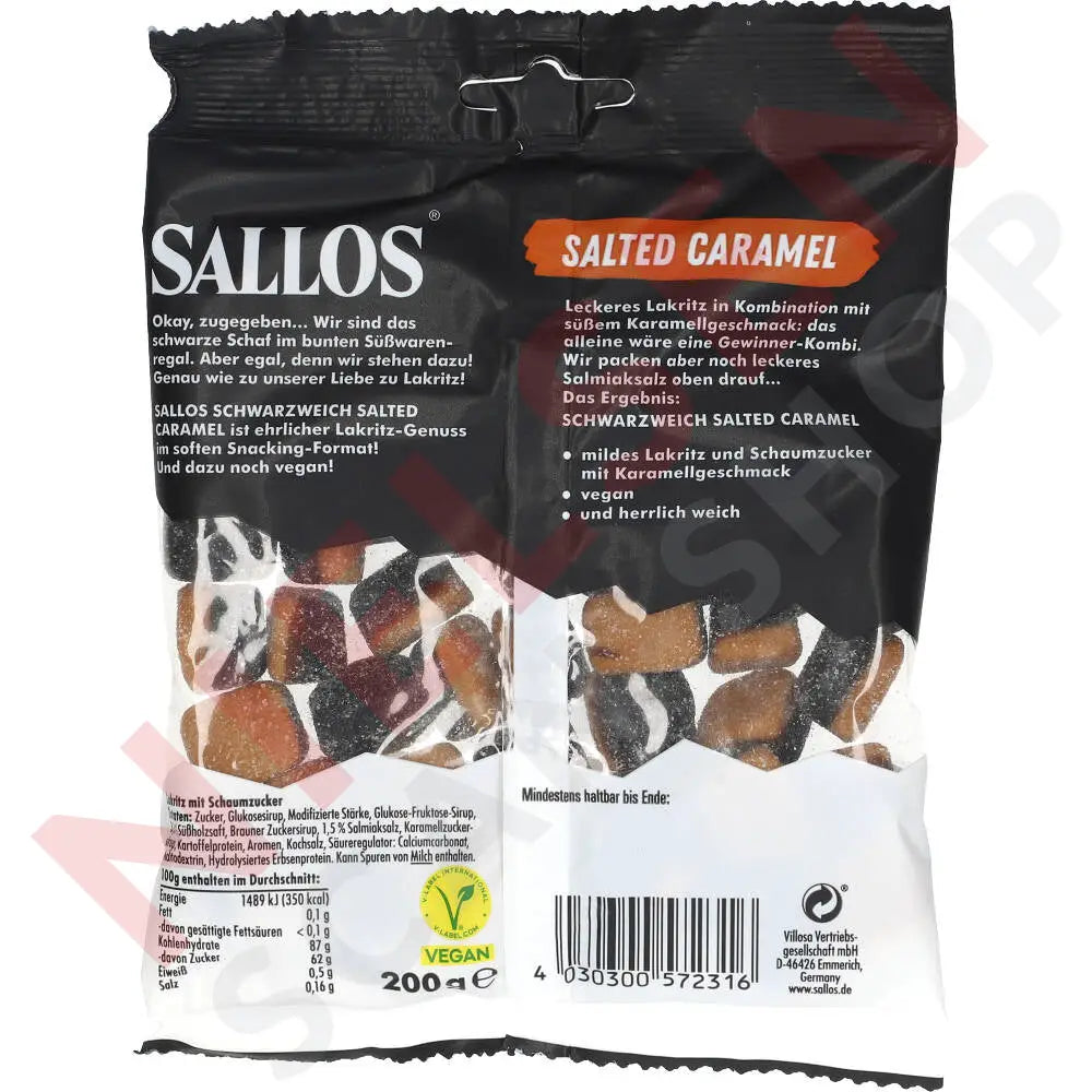 Sallos Schwarzweich Salted Caramel Slik & Dagligvarer