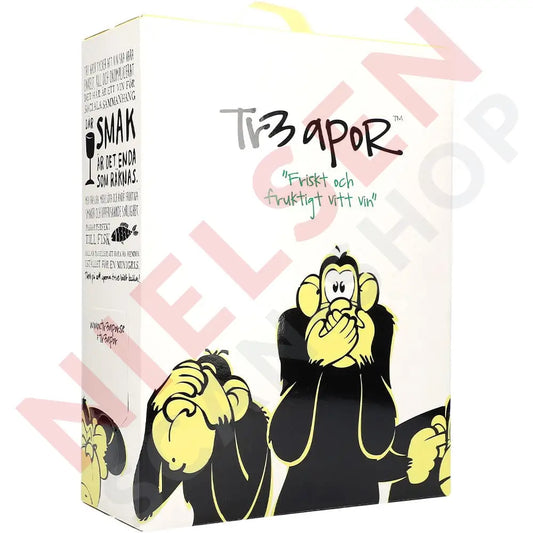 Thr3 Monkeys White Vin