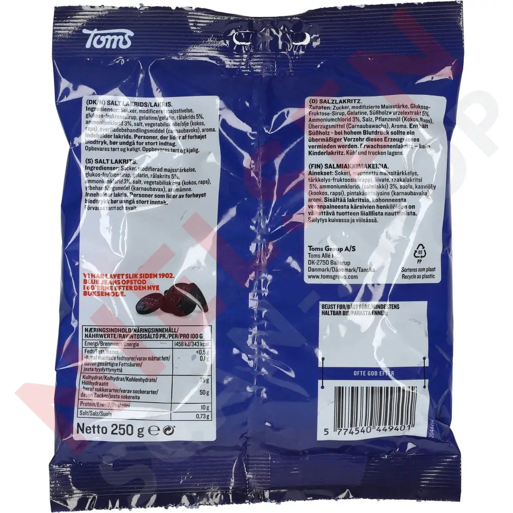 Toms Pingvin Blue Jeans Slik & Dagligvarer