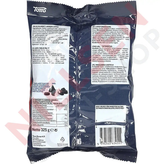 Toms Pingvin Lakrids 325G Slik & Dagligvarer
