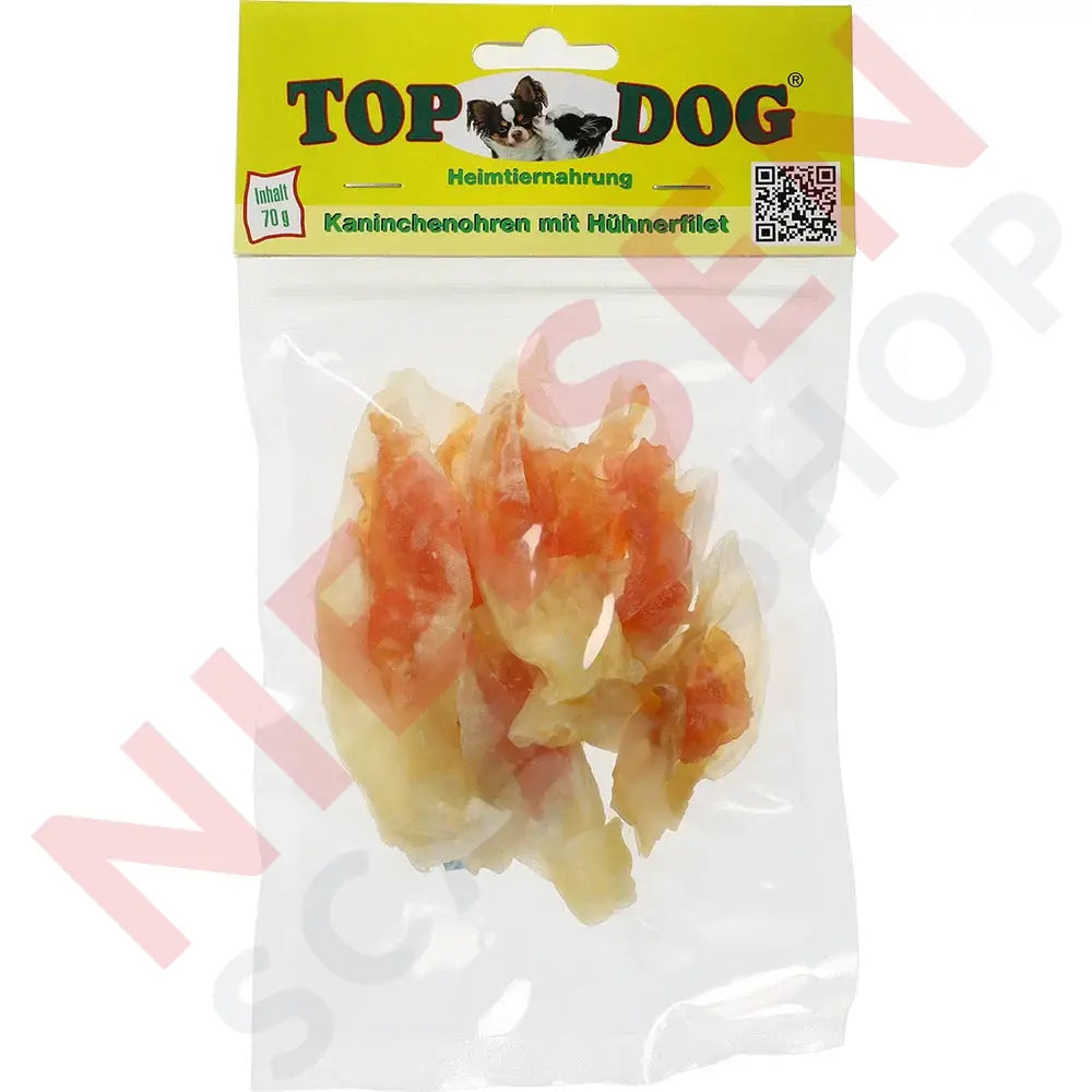 Top Dog Kaninchenohren Mit Huhn Dyrefoder