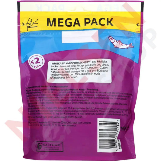 Whiskas Knuspertaschen Mit Lachs 180G Dyrefoder