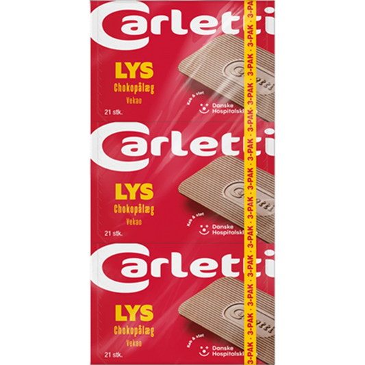 Carletti Pålægchokolade Den Lyse 3er