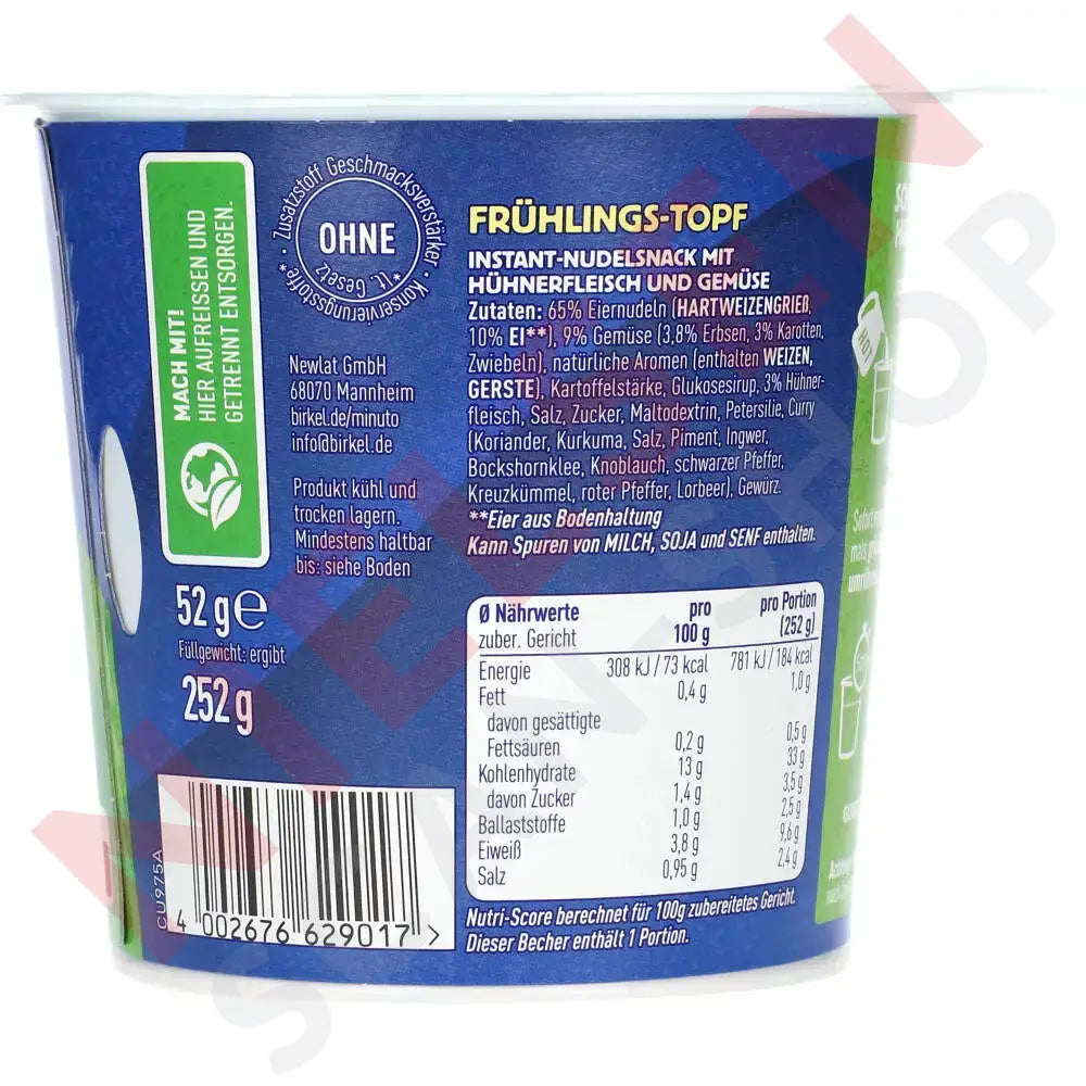 Birkel Minuto Frühlingstopf 58G Slik & Dagligvarer