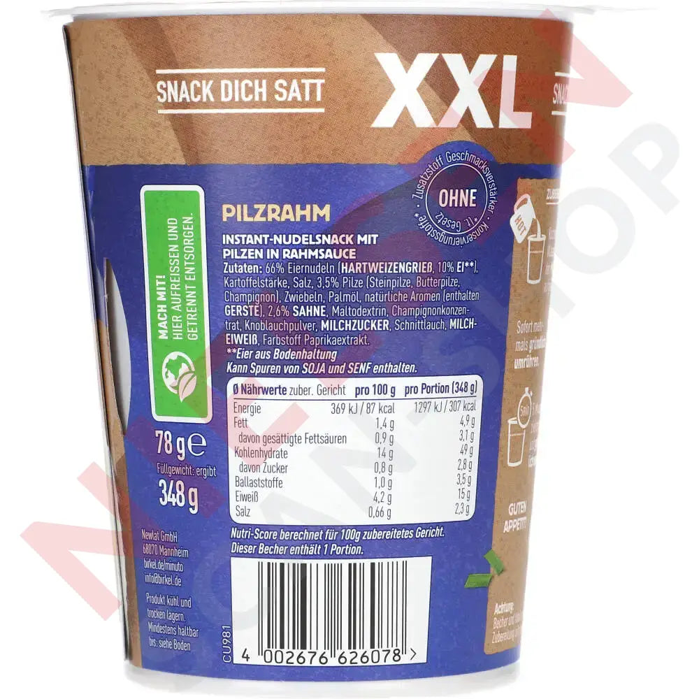 Birkel Minuto Xxl Pilz-Rahm-Topf 78G Slik & Dagligvarer