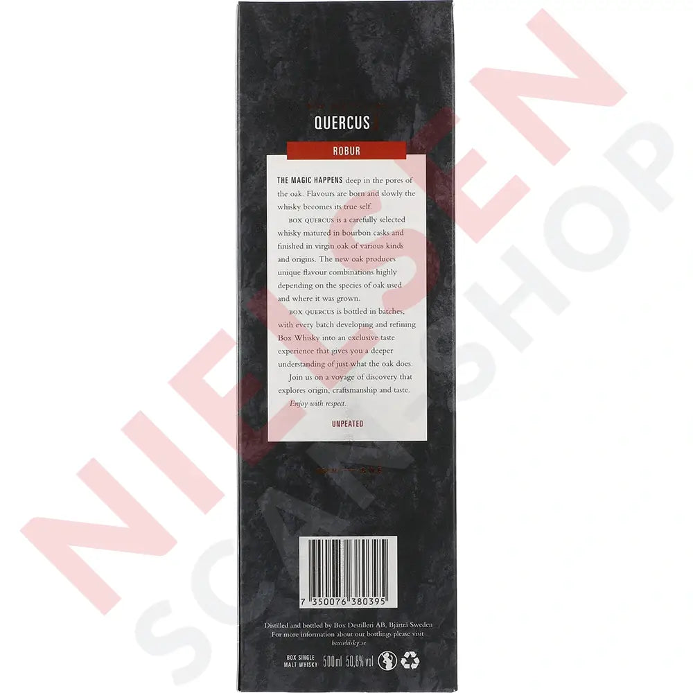 Box Whisky Quercus Robur Spiritus