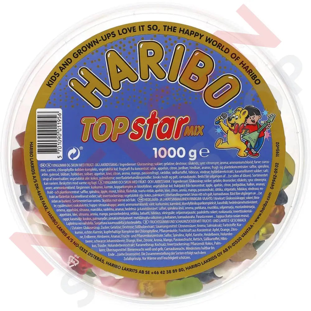 Haribo Dk Top Star Mix Slik & Dagligvarer