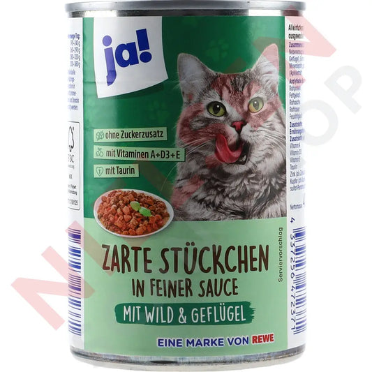 Ja! Wild & Geflügel - Zarte Stückchen In Feiner Sauce Dyrefoder