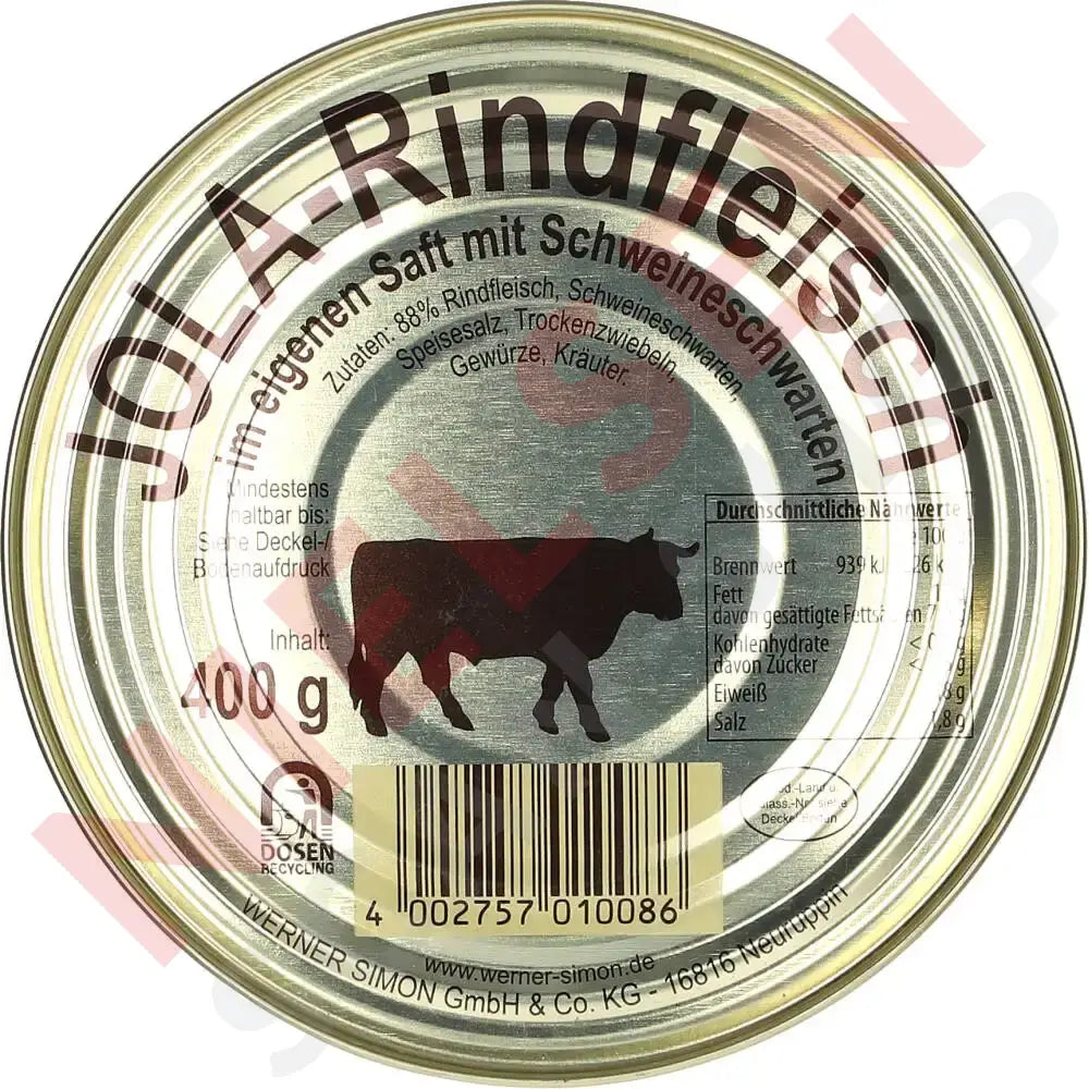 Jola Rindfleisch Im Eigenen Saft 400G Slik & Dagligvarer