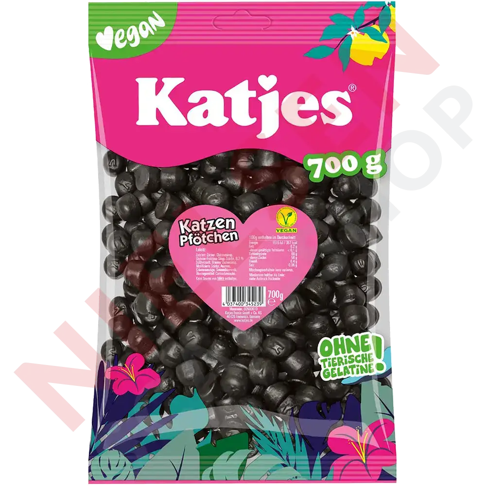 Katjes Katzen Pfötchen Slik & Dagligvarer