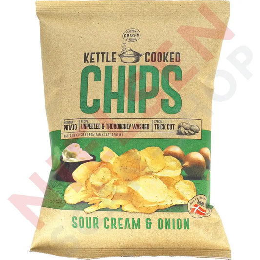 Kettle Chips Sour Cream & Onion Slik Dagligvarer