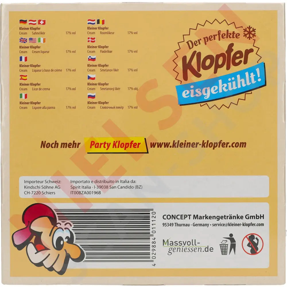 Kleiner Klopfer Cream Spiritus