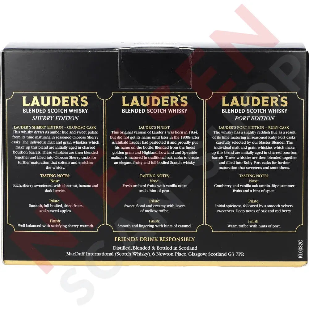 Lauder’s Tasting Pack Spiritus