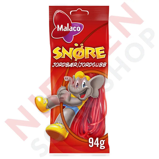 Malaco Snøre Jordbær Slik & Dagligvarer