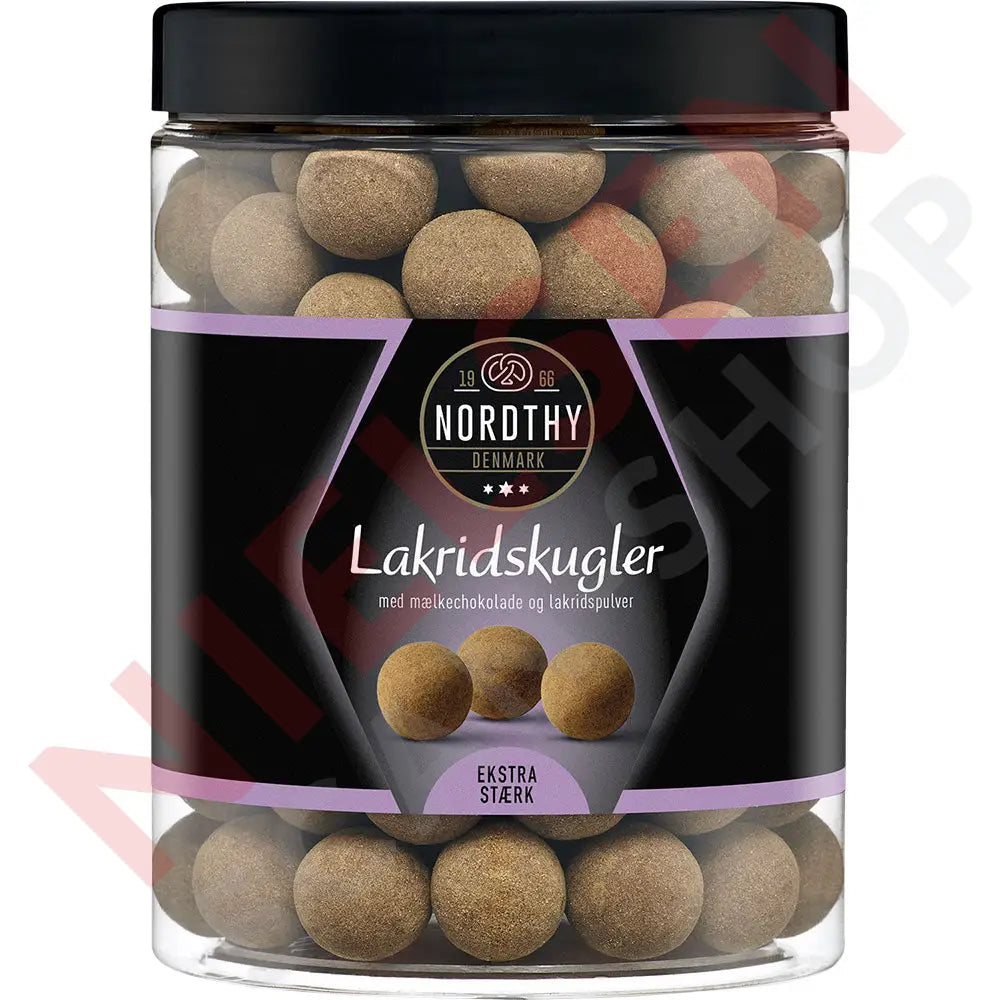 Nordthy Lakridskugler Ekstra Stærk Slik & Dagligvarer