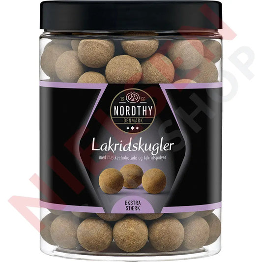 Nordthy Lakridskugler Ekstra Stærk Slik & Dagligvarer