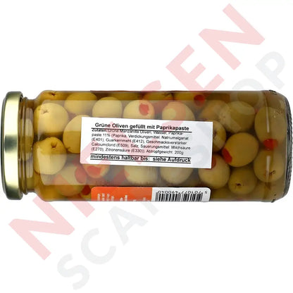 Paradiso Spanske Manzanilla Oliven Med Peberpasta Slik & Dagligvarer
