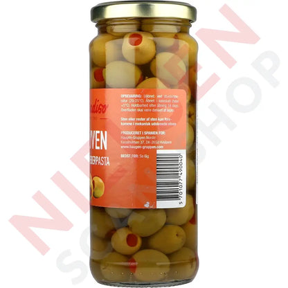 Paradiso Spanske Manzanilla Oliven Med Peberpasta Slik & Dagligvarer