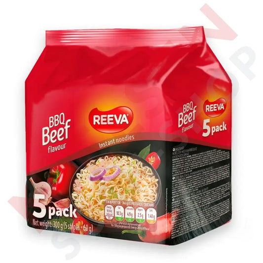 Reeva Bag 5-Pack Instant Nudler Beef Slik & Dagligvarer