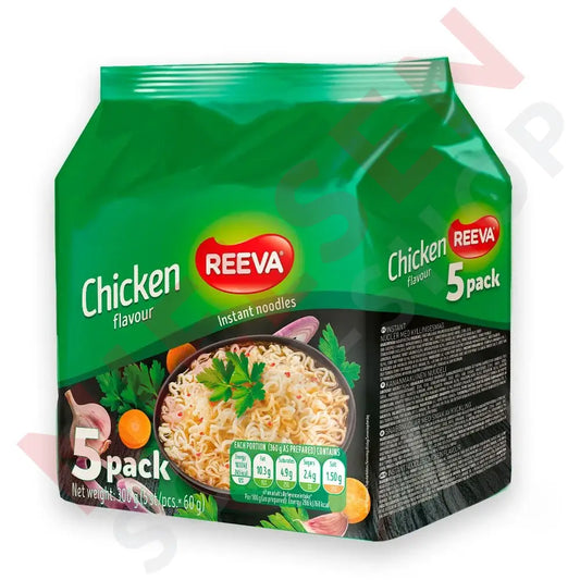Reeva Bag 5-Pack Instant Nudler Chicken Slik & Dagligvarer