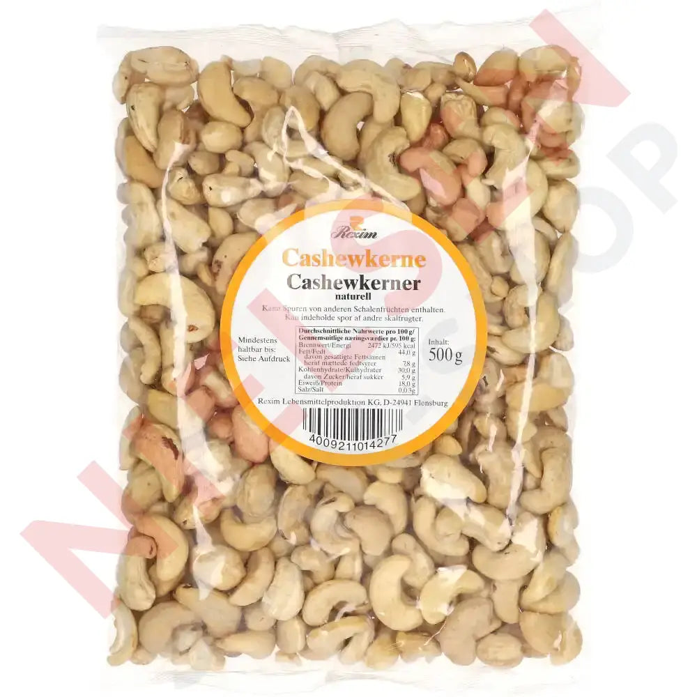 Rexim Cashewkerne Naturell 500G Slik & Dagligvarer