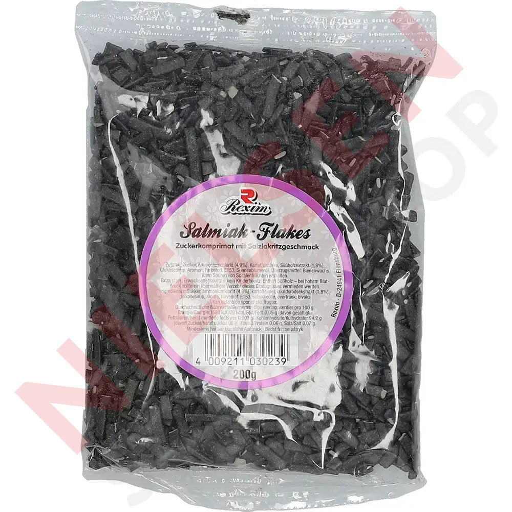 Rexim Salmiak-Flakes 200G Slik & Dagligvarer