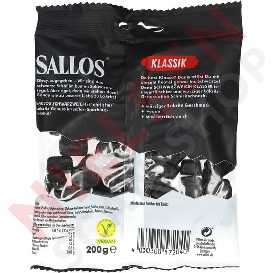 Sallos Schwarzweich Klassik Slik & Dagligvarer