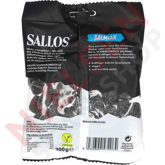 Sallos Schwarzweich Salmiak Slik & Dagligvarer
