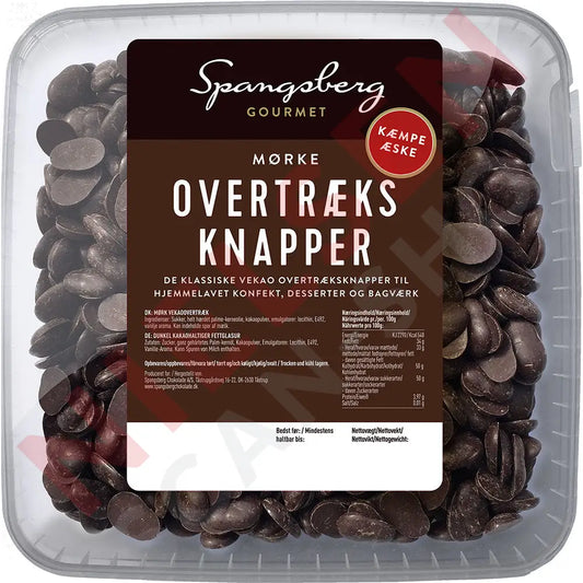 Spangsberg Mørke Overtræksknapper Slik & Dagligvarer