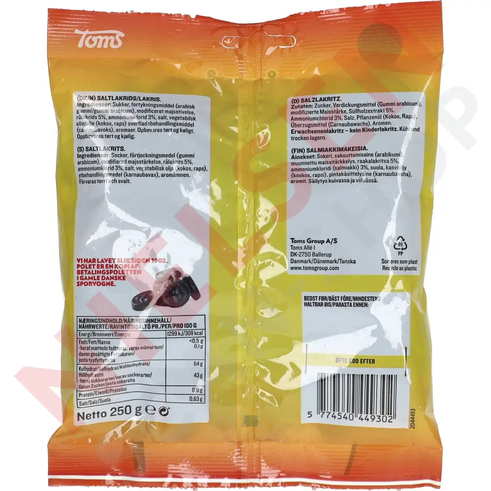 Toms Polét Slik & Dagligvarer