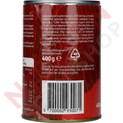 Ton Gehackte Tomaten Mit Kräutern Slik & Dagligvarer