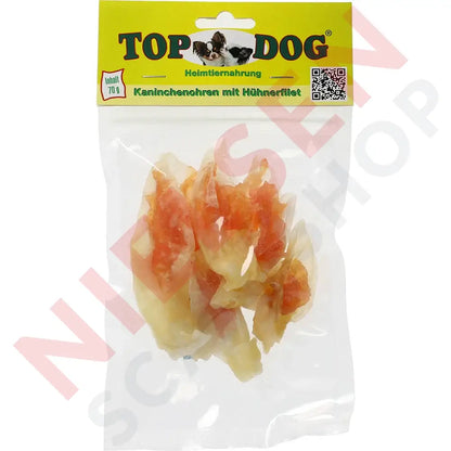 Top Dog Kaninchenohren Mit Huhn Dyrefoder
