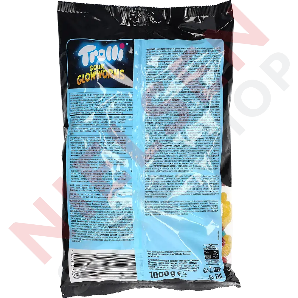 Trolli Glühwürmchen 1000G Slik & Dagligvarer