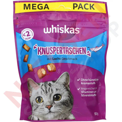 Whiskas Knuspertaschen Mit Lachs 180G Dyrefoder