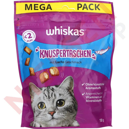 Whiskas Knuspertaschen Mit Lachs 180G Dyrefoder